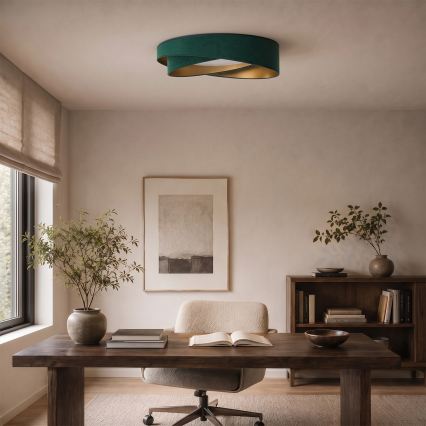 BRILAGI - Lampa sufitowa VELVET TWIST LED/24W/230V 4000K średnica 55 cm zielona/złota