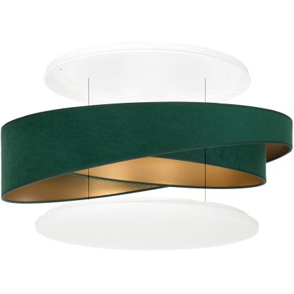 BRILAGI - Lampa sufitowa VELVET TWIST LED/24W/230V 4000K średnica 55 cm zielona/złota