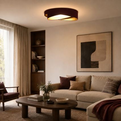 BRILAGI - Lampa sufitowa LED VELVET TWIST LED/24W/230V 4000K śr. 55 cm brązowy/złoty