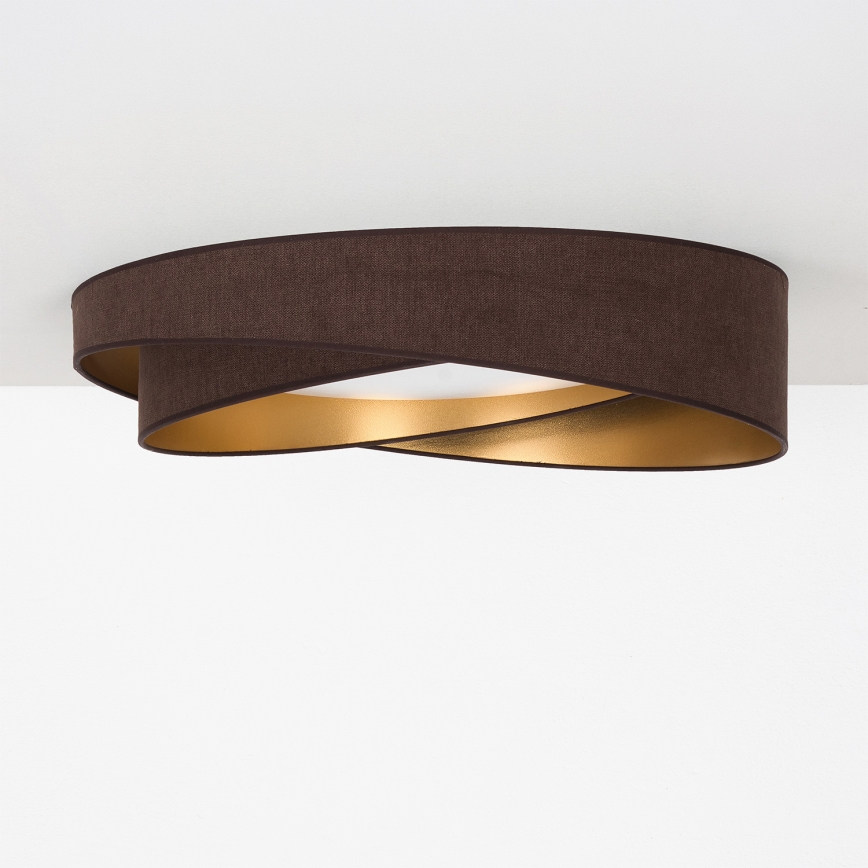 BRILAGI - Lampa sufitowa LED VELVET TWIST LED/24W/230V 4000K śr. 55 cm brązowy/złoty