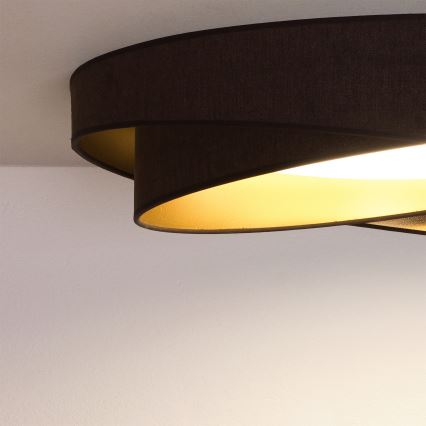BRILAGI - Lampa sufitowa LED VELVET TWIST LED/24W/230V 4000K śr. 55 cm brązowy/złoty