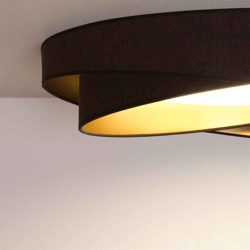 BRILAGI - Lampa sufitowa LED VELVET TWIST LED/24W/230V 4000K śr. 55 cm brązowy/złoty