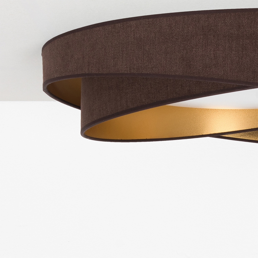 BRILAGI - Lampa sufitowa LED VELVET TWIST LED/24W/230V 4000K śr. 55 cm brązowy/złoty