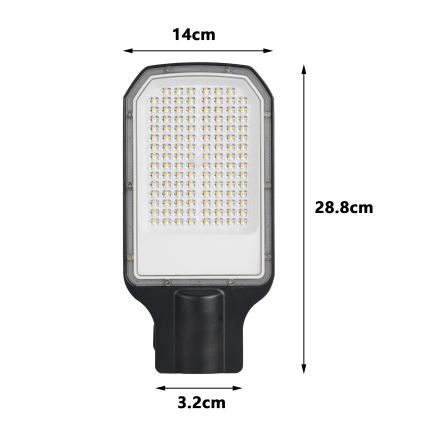 Brilagi - LED Lampa uliczna URBANLIGHT LED/50W/230V czarna IP65
