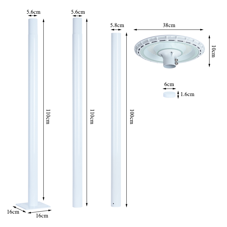 Brilagi - LED Lampa uliczna URBANSPARK LED/120W/230V biały IP65