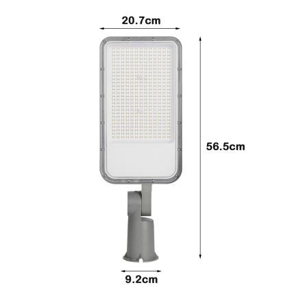 Brilagi - Zewnętrzna lampa uliczna LED z przegubem URBANLIGHT LED/200W/230V szara IP65