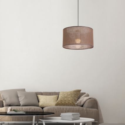 Brilagi - LED Lampa wisząca na linkę ANTHONY 1xE27/60W/230V dąb orzech/brązowy
