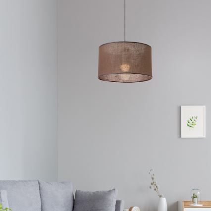 Brilagi - LED Lampa wisząca na linkę ANTHONY 1xE27/60W/230V dąb orzech/brązowy
