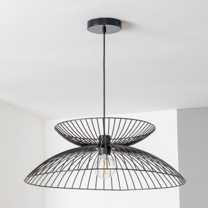 Brilagi - LED lampa wisząca CERIA WIRE na lince 1xE27/40W/230V śr. 60 cm czarna