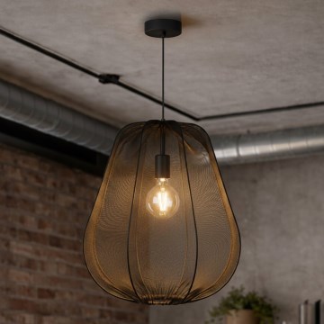 Brilagi - LED lampa wisząca na lince ARVEN 1xE27/8W/230V śr. 37 cm czarna