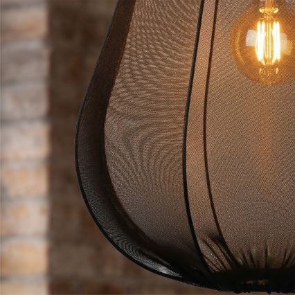 Brilagi - LED lampa wisząca na lince ARVEN 1xE27/8W/230V śr. 37 cm czarna