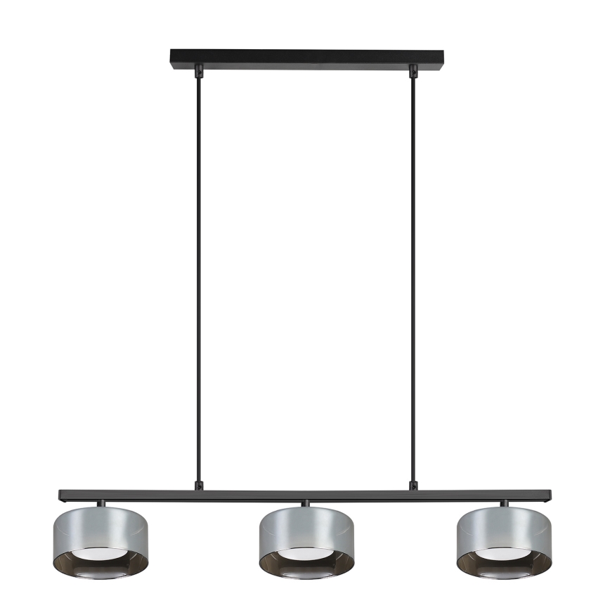 Brilagi - LED Lampa wisząca na lince AURA LUX 3xGX53/30W/230V czarna/przydymiona