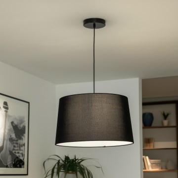 Brilagi - LED lampa wisząca na lince CERIA 1xE27/40W/230V średnica 45 cm czarna