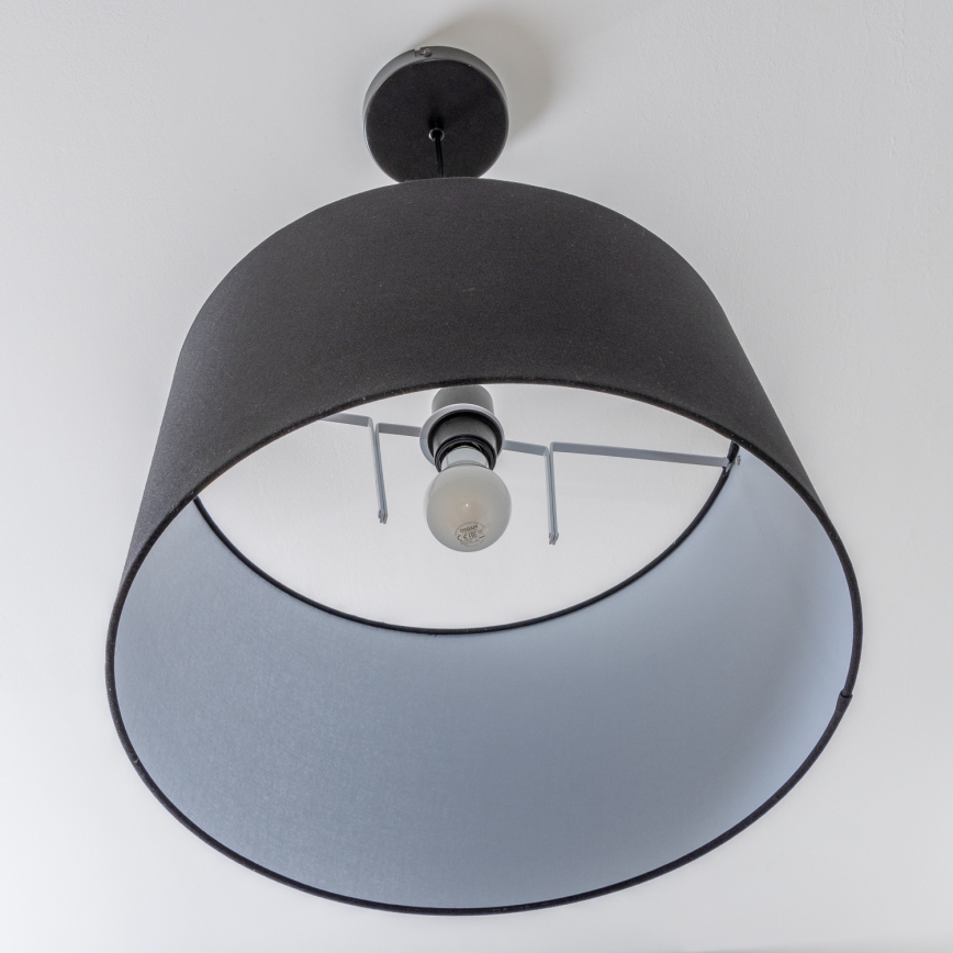 Brilagi - LED lampa wisząca na lince CERIA 1xE27/40W/230V średnica 45 cm czarna