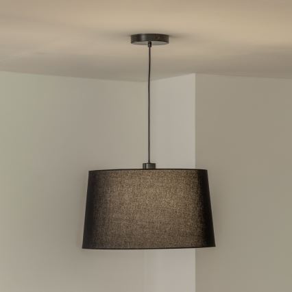 Brilagi - LED lampa wisząca na lince CERIA 1xE27/40W/230V średnica 45 cm czarna