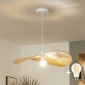 Brilagi - LED lampa wisząca na lince CERIA BOHO 1xE27/40W/230V śr. 60 cm rafia