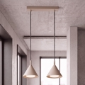 BRILAGI - LED Lampa wisząca na lince CONE DOUBLE 2xGX53/15W/230V beżowy