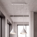 BRILAGI - LED Lampa wisząca na lince CONE DOUBLE 2xGX53/15W/230V biała