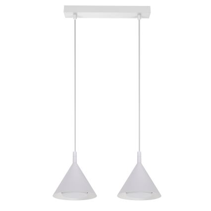 BRILAGI - LED Lampa wisząca na lince CONE DOUBLE 2xGX53/15W/230V biała