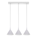 BRILAGI - LED Lampa wisząca na lince CONE TRIPLE 3xGX53/15W/230V biała