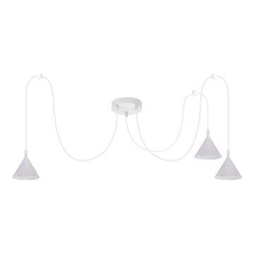 BRILAGI - LED Lampa wisząca na lince CONE TRIPLE SPIDER 3xGX53/15W/230V biała