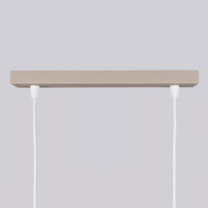 Brilagi - LED lampa wisząca na lince CRESTO 2xGU10/10W/230V taupe