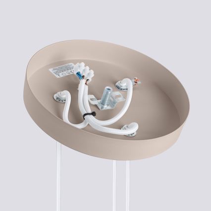 Brilagi - LED lampa wisząca na lince CRESTO 3xGU10/10W/230V taupe