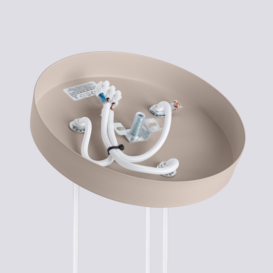 Brilagi - LED lampa wisząca na lince CRESTO 3xGU10/10W/230V taupe