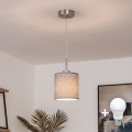 Brilagi - LED lampa wisząca na lince NUBILA 1xE27/60W/230V śr. 14 cm szara