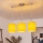 Brilagi - LED lampa wisząca na lince NUBILA 3xE27/60W/230V żółta
