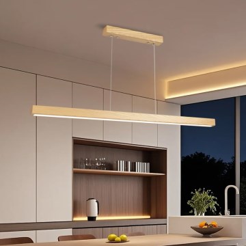 Brilagi - LED lampa wisząca na lince OAK LED/30W/230V 3000/4500/6000K dąb