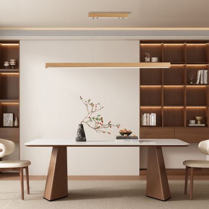 Brilagi - LED lampa wisząca na lince OAK LED/30W/230V 3000/4500/6000K dąb