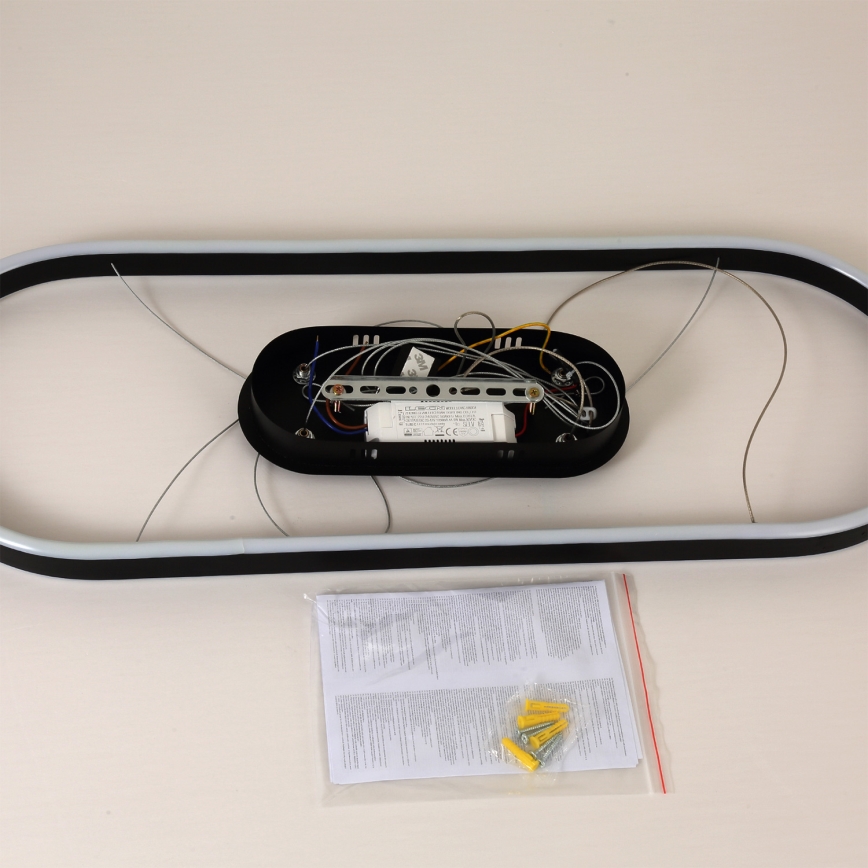 Brilagi - LED lampa wisząca na lince PONDIE LED/43W/230V 80x30 cm czarna