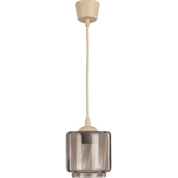 Brilagi - LED lampa wisząca na lince RETRO GLASS 1xE27/60W/230V pr. 15 cm beżowy/przydymiony beż