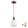 Brilagi - LED lampa wisząca na lince RETRO GLASS 1xE27/60W/230V śr. 13 cm miedziana/biała