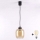 Brilagi - LED lampa wisząca na lince RETRO GLASS 1xE27/60W/230V śr. 14 cm czarny/dymny brąz