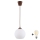 Brilagi - LED lampa wisząca na lince RETRO GLASS 1xE27/60W/230V śr. 15 cm brązowy/biały