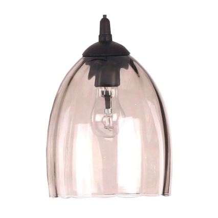 BRILAGI - LED žyrandol na lince RETRO GLASS 2xE27/60W/230V matowy chrom/przydymiony beż