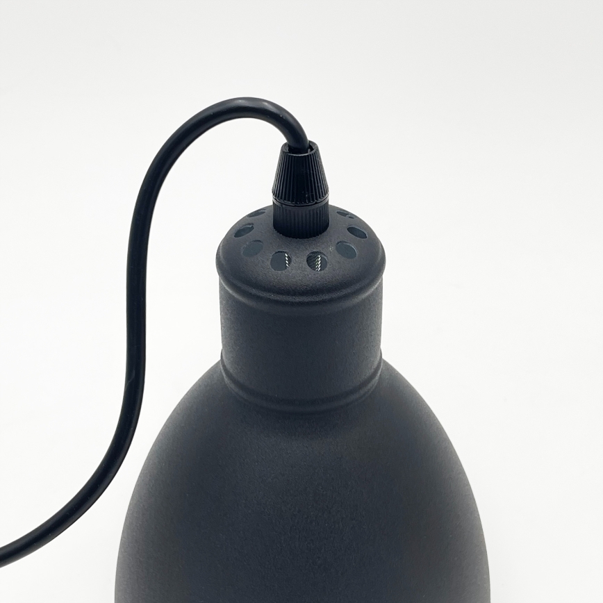 Brilagi - LED lampa wisząca na lince RIDDY 1xE27/60W/230V czarna