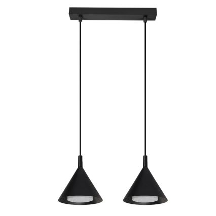 BRILAGI - LED Lampa wisząca na linkach CONE DOUBLE 2xGX53/15W/230V czarna