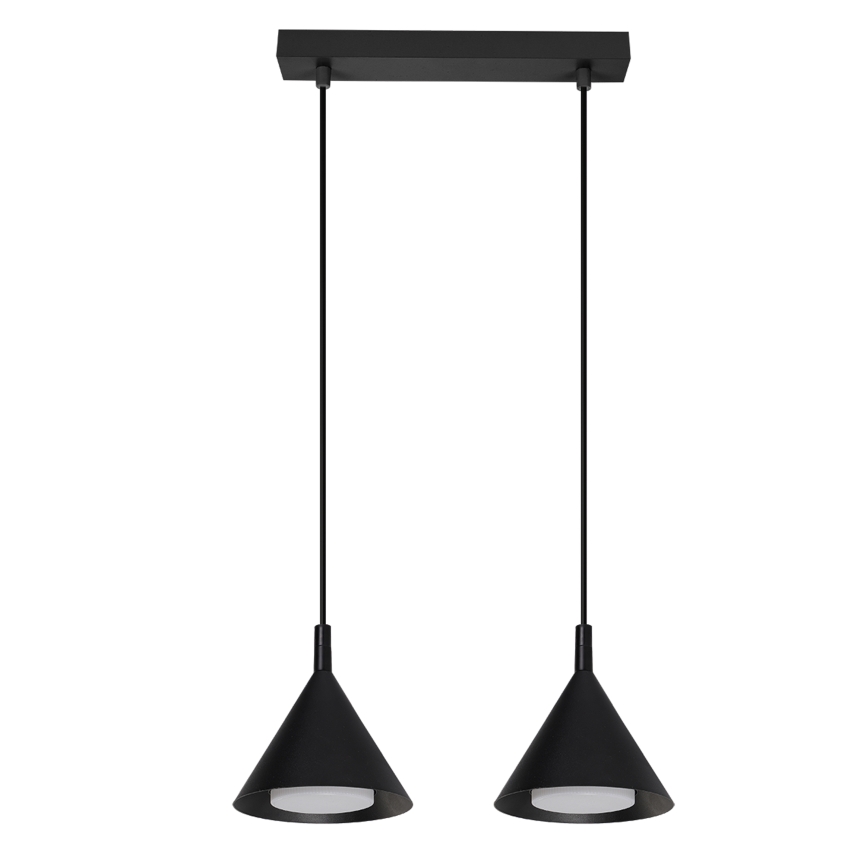 BRILAGI - LED Lampa wisząca na linkach CONE DOUBLE 2xGX53/15W/230V czarna