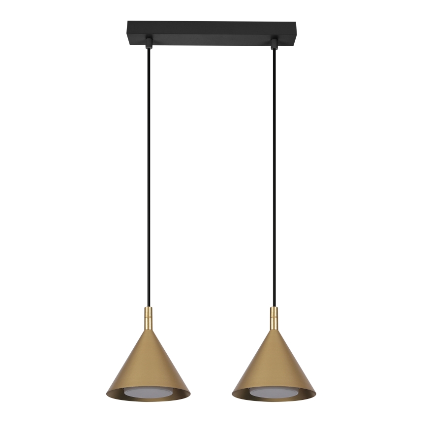 BRILAGI - LED Lampa wisząca na linkach CONE DOUBLE 2xGX53/15W/230V złota