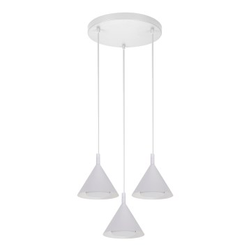 BRILAGI - LED Lampa wisząca na linkach CONE TRIPLE ROUND 3xGX53/15W/230V biała