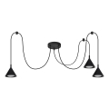 BRILAGI - LED Lampa wisząca na linkach CONE TRIPLE SPIDER 3xGX53/15W/230V czarna