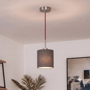 Brilagi - LED lampa wisząca na linkach NUBILA 1xE27/60W/230V śr. 14 cm czerwony/antracyt