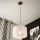 Brilagi - LED Lampa wisząca na linkę ANTHONY 1xE27/60W/230V dąb orzech/biały