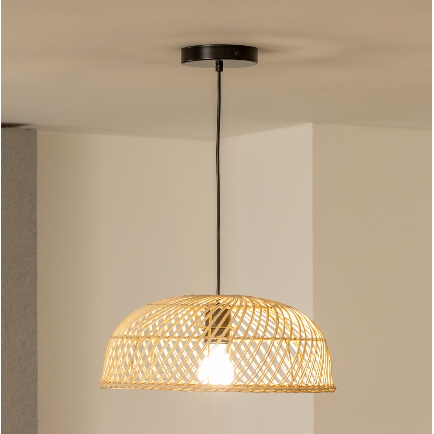 Brilagi - LED lampa wisząca na linkę CERIA BOHO 1xE27/40W/230V Ø 40 cm rattan