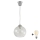Brilagi - LED lampa wisząca na linkę RETRO GLASS 1xE27/60W/230V śr. 25 cm srebrna/przezroczysta