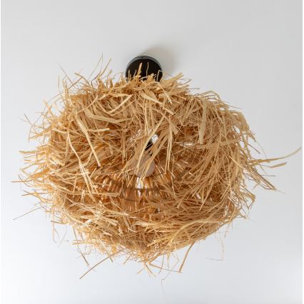 Brilagi - LED lampa wisząca na linku CERIA BOHO 1xE27/40W/230V średnica 40 cm rafia