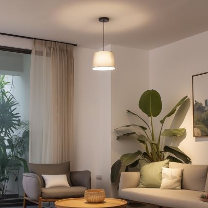 Brilagi - LED lampa wisząca na przewodzie CERIA 1xE27/40W/230V, średnica 30 cm, szara